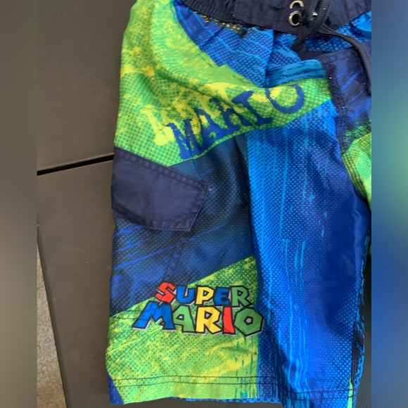 Nintendo Mario Board Short Swim Trunks Size 10 - Picture 2 of 5